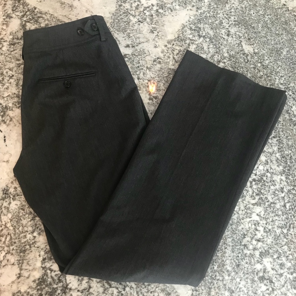 Ann Taylor Grey Wide Leg Trousers